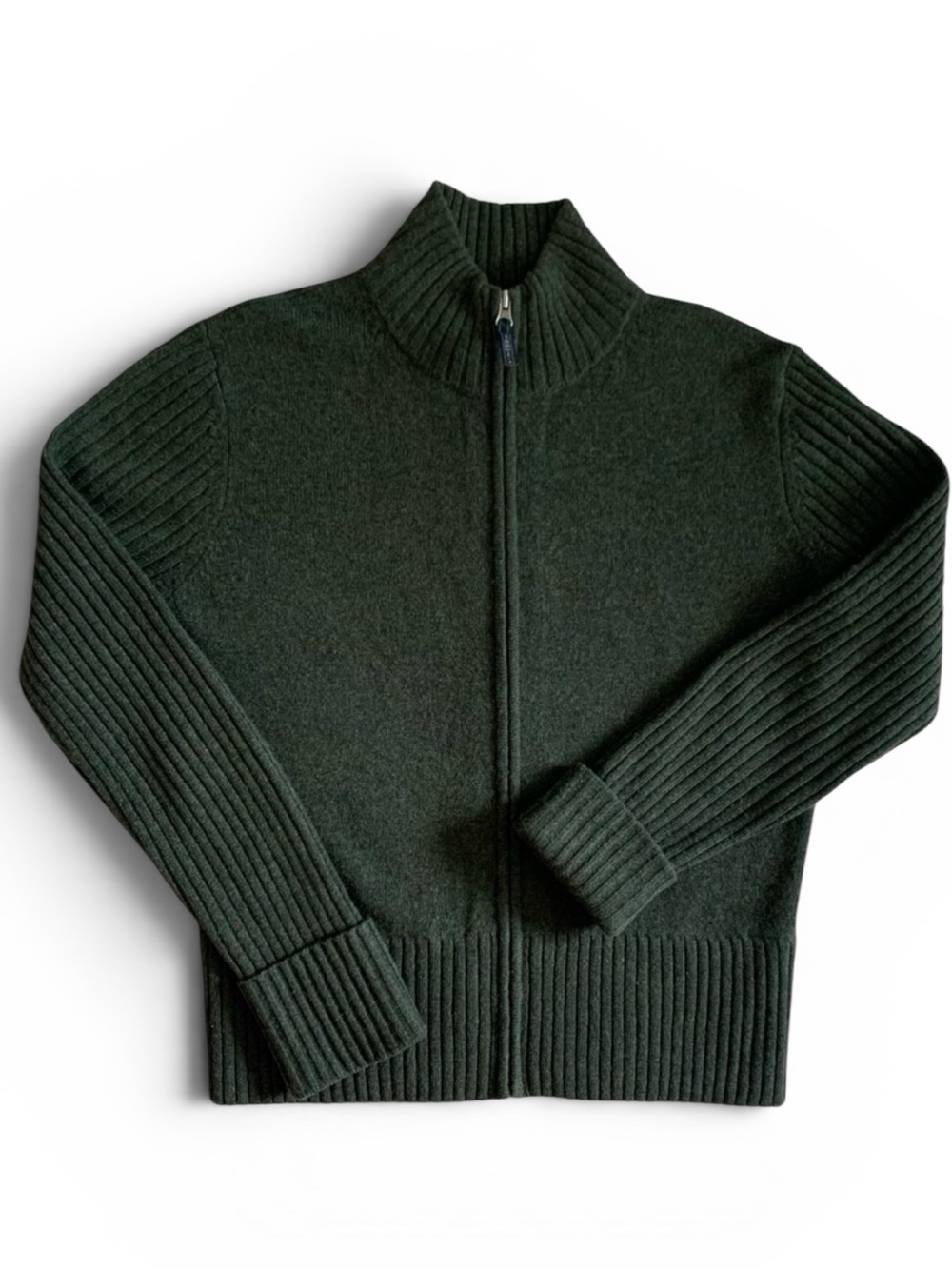 REI Women’s Full Zip 100% Lambswool Sweater Size Large